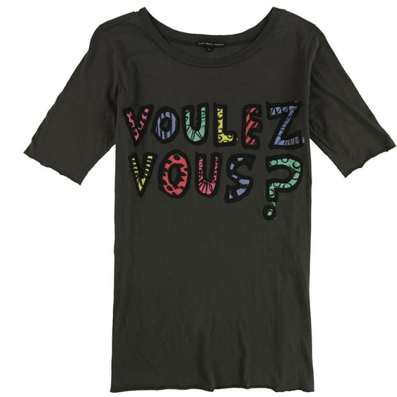 TRULY MADLY DEEPLY Womens Voulez Vous? Graphic T-Shirt, Multicoloured, Medium