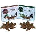 thumbnail image 1 of TRUMIRI Backflow Incense Cones - Combo Pack of 20 Incense Cones Waterfall - 10 Cedar + 10 Pine - Incense Backflow Cones - Waterfall Incense Cones - Incense Waterfall Cones, 1 of 8