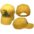 thumbnail image 1 of TRUMP 2024 Gadsden Don't Tread On Me Yellow With Black Outline Hat Cap, 1 of 1