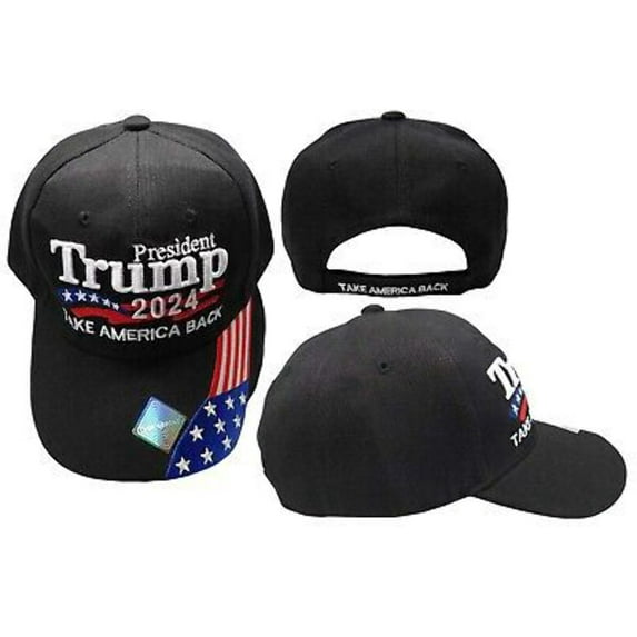 TRUMP 2024 Take America Back HAT Embroidered Donald Trump Cap Adjustable Flat