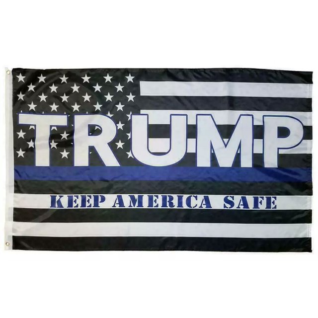 TRUMP 2024 Trump Police Keep America Safe Flag 3x5 Nylon Quality