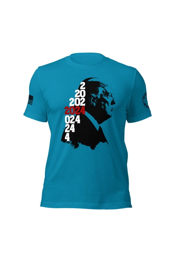 TRUMP 2024 Unisex t-shirt (Aqua, L)