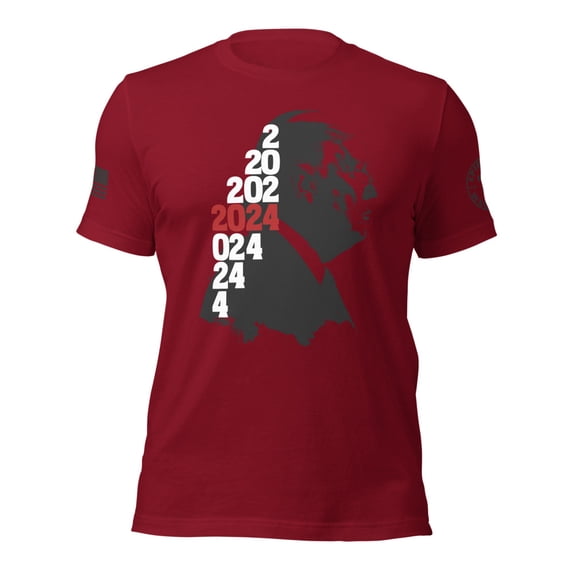 TRUMP 2024 Unisex t-shirt (Cardinal, XS)