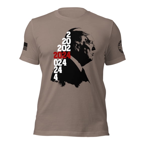 TRUMP 2024 Unisex t-shirt (Pebble, XS)