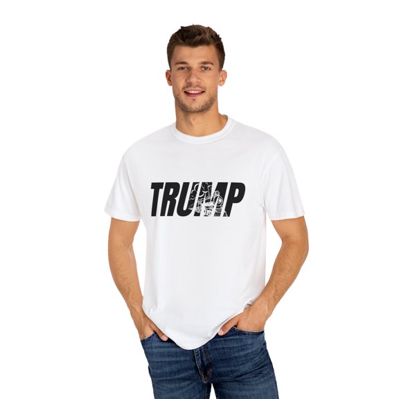 TRUMP Train Silhouette Unisex Garment-Dyed T-shirt
