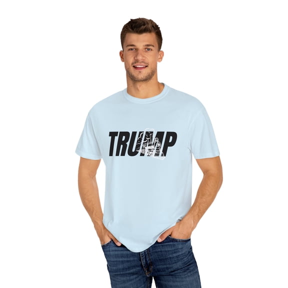 TRUMP Train Silhouette Unisex Garment-Dyed T-shirt