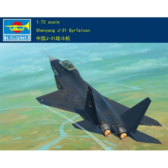 TRUMPETER 01666 1/72 CHINESE FIGHTER SHENGYANG J-31 GYRFALCON PLASTIC MODEL KIT