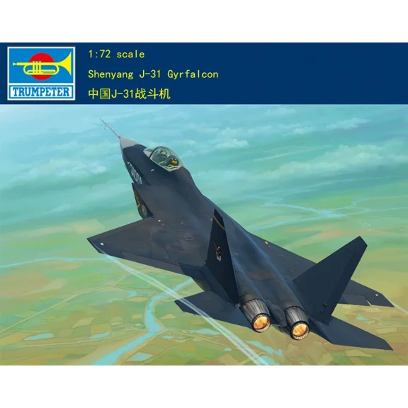 TRUMPETER 01666 1/72 CHINESE FIGHTER SHENGYANG J-31 GYRFALCON PLASTIC MODEL KIT