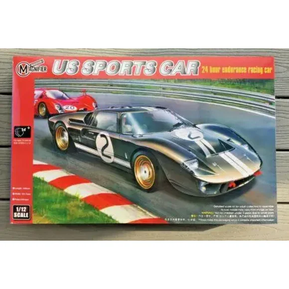 TRUMPETER / MAGNIFIER 00019 1/12 GT 40 MK.II RACING CAR 24 HOUR LE-MANS model kit