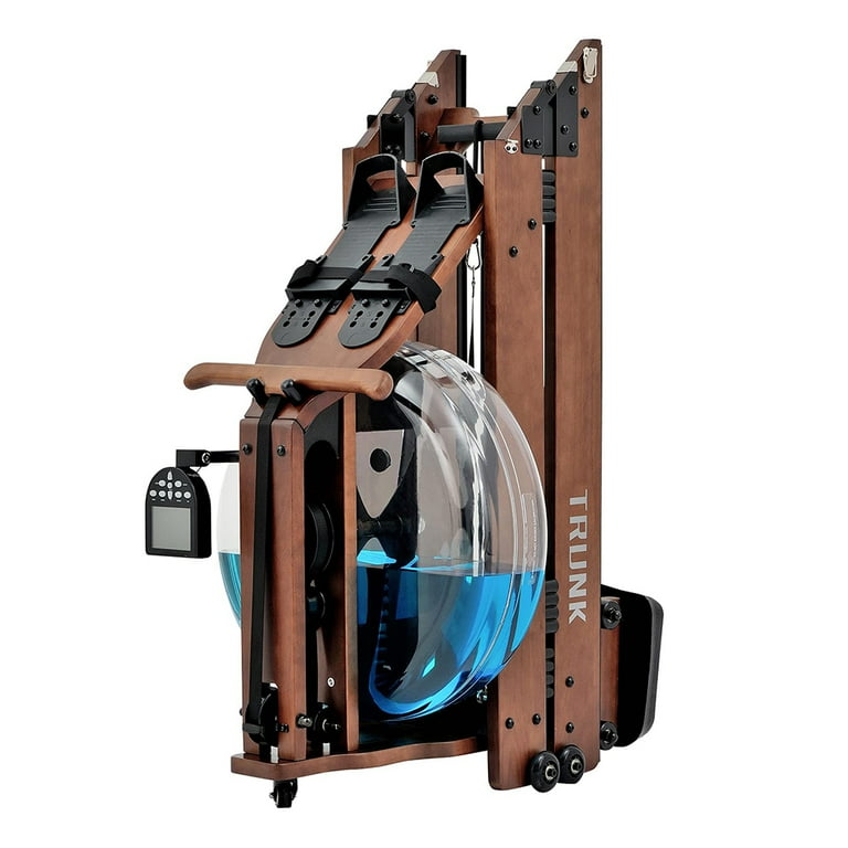 TRUNK Foldable Water Rowing Machine for Home Use Solid Wood Rower