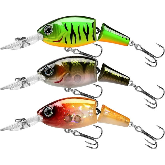 TRUSCEND Easy Catch SwimMax with BKK Hooks, Magic Noisy Wiggling and Vibrating Actions for More Bites, Lifelike Fishing Lures for Bass Trout Walleye Crappie, Strongest Dyneema Fiber Jointed Swimbait