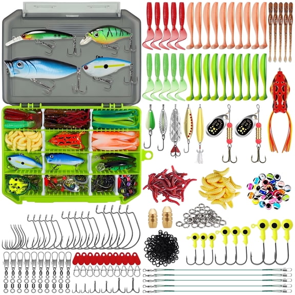 TRUSCEND Fishing Lures Kit Worth Every Penny, Selected Fishing Lures & Tackle Kit for Freshwater Fishing, Economic Giftable  Premium Starter Fishing Gear Set Available