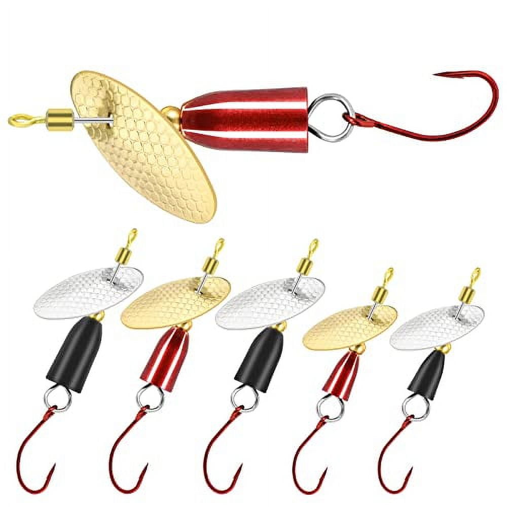 TRUSCEND Fishing Spinners, Incredible Super Fishing Spinner Baits with  Evenly Nano Plated Copper Blade, Fishing Spoons, Fishing SpinnerBait,  Rooster
