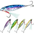 thumbnail image 1 of TRUSCEND Metal Fishing Jigs Lures , Colorfully Reflective Lead Fishing Spoons Glow Hard Swimbaits for Bass, Walleye, Trout, Salmon, Freshwater & Saltwater Fishing Gear Gifts for Men, 1 of 1