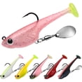 thumbnail image 1 of TRUSCEND Easy Catch Shadtale with BKK Branded Hook, Unique Vibrating Swim and Trembly Jigging Action for More Bites, Durable TPE Soft Fishing Lures for Bass Crappie Trout Walleye, Keep Separately, 1 of 9