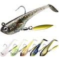 thumbnail image 1 of TRUSCEND Shadtale Soft Fishing Lures with BKK Hooks – Easy Catch: Trembly Sinking and Vibrating Swim for More Bites, Paddle Tail Swimbait for Bass, Trout, Crappie, Walleye, Ideal for Family Fishing, 1 of 7