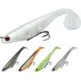 thumbnail image 1 of TRUSCEND Easy Catch Pre-Rigged Soft Lures, Unique Vibrating Swim Action and Trembly Sinking Move for More Bites, Amazing Soft Swimbait for Family Fishing, Fishing Lures for Bass Trout Crappie Walleye, 1 of 7