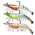 thumbnail image 1 of TRUSCEND Easy Catch Pre-rigged Soft Fishing Lures for Freshwater and Saltwater, Super Durable TPE Bass Jig Lures, Lifelike Shrimp Bait, Weedless Crayfish Lures, Amazing Fishing Gifts, Keep Separately, 1 of 8