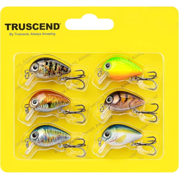 TRUSCEND Swimmax Easy Catch Fishing Lures with BKK Hooks, Wiggling, Vibrating, Rattling and Gurgling for More Bites, Heavy-Duty Dyneema Fiber Jointed Swimbaits for Bass, Trout, Crappie, Walleye, Pike