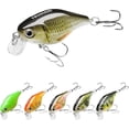 thumbnail image 1 of TRUSCEND Easy Catch Squarebill Crankbaits, Lifelike Fishing Lures for Bass Trout Crappie Bluegill Panfish, Artificial Hard Bait for Freshwater Swimmax Creek Crank Baits, Fishing Gifts for Family Fish, 1 of 9