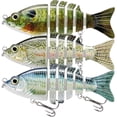 thumbnail image 1 of TRUSCEND Fishing Lures for Bass Trout Crappie, Lifelike Swim Baits Bass Fishing Gear Accessories for Walleye and Pike Slow Sinking Freshwater Saltwater Jigs, Amazing Fishing Gifts for Men, 1 of 8