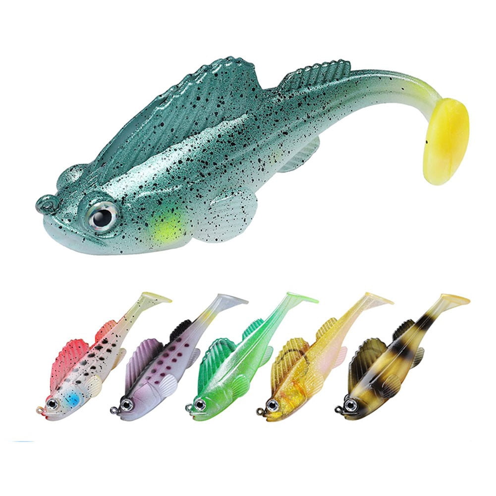 Truscend Jumping Fish Luya Bait TTail Soft Bait Bass Trout Luya Fake