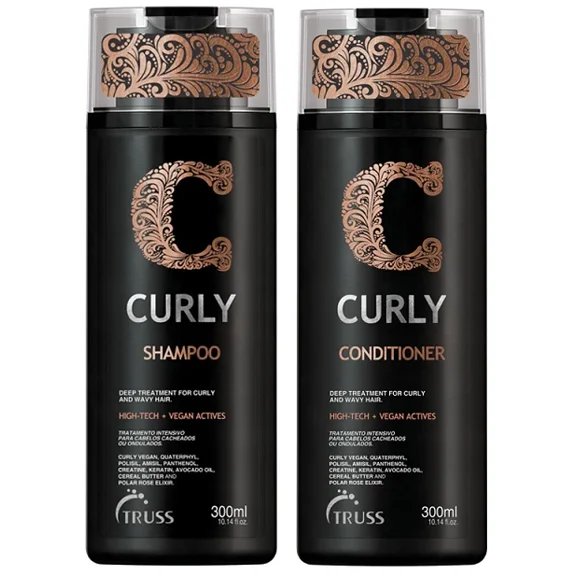 TRUSS Curly Shampoo and Conditioner Set Bundle