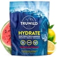 thumbnail image 1 of TRUWILD Hydrate Vegan Electrolyte + Amino Acid Drink Mix Powder – Clean Sugar-Free Post-Workout Muscle Recovery & Immune Support Supplement w/ Magnesium – Non GMO – 20 Servings (Watermelon Lemonade), 1 of 8