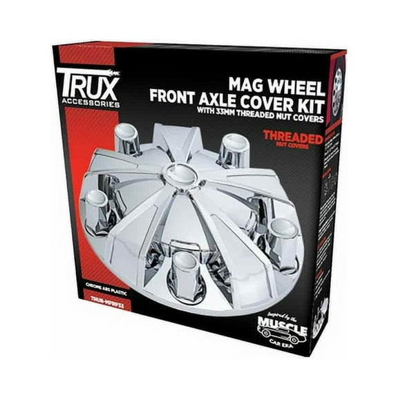 TRUX THUB-MFRP33 Wheel Accessories Hub Cover, Front, Chrome, Plastic, Mag,