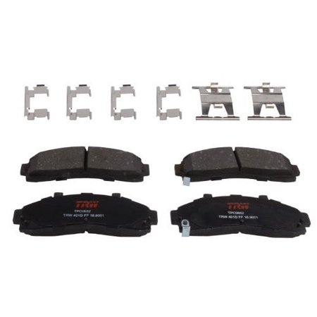 TRW TPC0652 Premium Front Disc Brake Pad Set Fits select: 1995-2002 FORD RANGER, 1995-2001 FORD EXPLORER