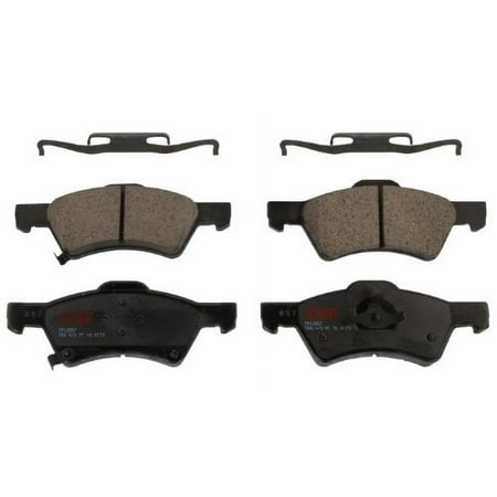 TRW TPC0857 Premium Ceramic Front Disc Brake Pad Set Fits select: 2001-2007 DODGE GRAND CARAVAN, 2001-2007 CHRYSLER TOWN & COUNTRY