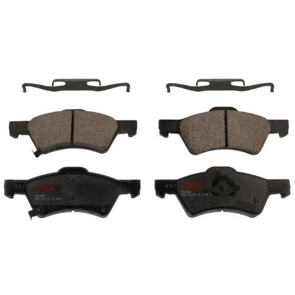 TRW TPC0857 Premium Ceramic Front Disc Brake Pad Set Fits select: 2001-2007 DODGE GRAND CARAVAN, 2001-2007 CHRYSLER TOWN & COUNTRY