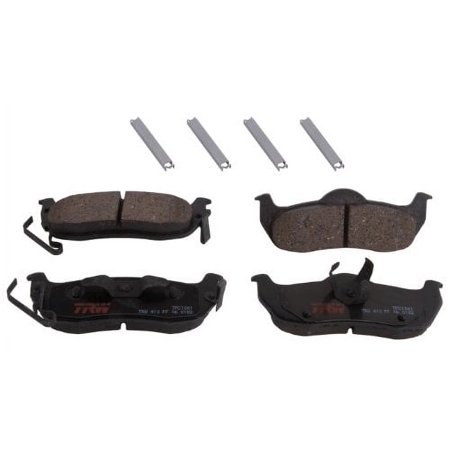 TRW TPC1041 Premium Ceramic Rear Disc Brake Pad Set Fits select: 2005-2010 JEEP GRAND CHEROKEE, 2004-2015 NISSAN TITAN