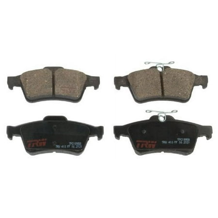 TRW TPC1095A Premium Ceramic Rear Disc Brake Pad Set Fits select: 2004-2006 MAZDA 3, 2013-2014 FORD FOCUS ST