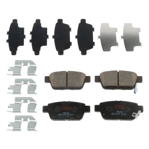 TRW TPC1103 Premium Ceramic Rear Disc Brake Pad Set Fits select: 2006-2014 HONDA RIDGELINE, 2009-2014 ACURA TL