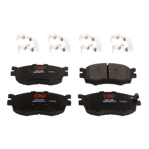 TRW TPC1156 Premium Ceramic Front Disc Brake Pad Set Fits select: 2006-2011 HYUNDAI ACCENT, 2006-2011 KIA RIO