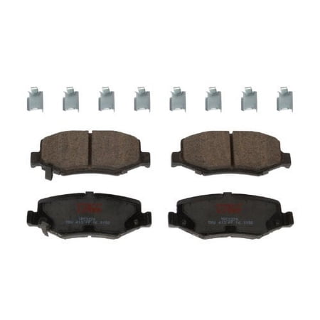 TRW TPC1274 Premium Ceramic Rear Disc Brake Pad Set Fits select: 2015 JEEP WRANGLER UNLIMITED, 2012-2014 JEEP WRANGLER