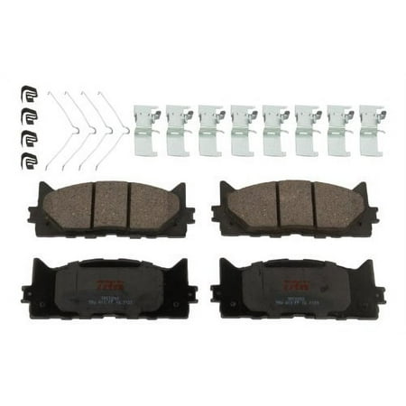 TRW TPC1293 Premium Ceramic Front Disc Brake Pad Set Fits select: 2007-2017 TOYOTA CAMRY, 2007-2017 LEXUS ES