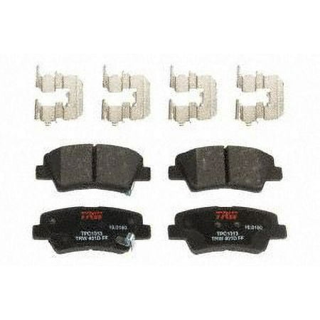 TRW TPC1313 Premium Ceramic Rear Disc Brake Pad Set Fits select: 2007-2009 KIA AMANTI