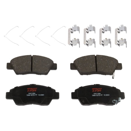 TRW TPC1394 Premium Ceramic Front Disc Brake Pad Set Fits select: 2009-2011 HONDA FIT, 2011-2015 HONDA CR-Z