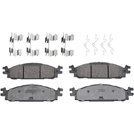 TRW TPC1508 Premium Ceramic Front Disc Brake Pad Set Fits select: 2011-2015 FORD EXPLORER, 2012-2017 FORD FLEX