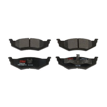 TRW TPM0759 Premium Rear Disc Brake Pad Set Fits select: 2001-2010 CHRYSLER PT CRUISER, 2001-2005 DODGE NEON