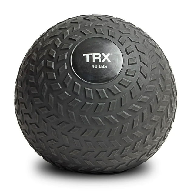 TRX 40 Pound Weighted Slam Ball for Full Body High Intensity Workouts