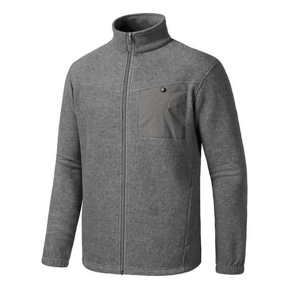 TRYSIL Men's Polar Fleece Jacket Full-Zip Warm Windproof Outdoor Coat