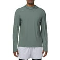 thumbnail image 1 of TRYSIL Men's Athletic Hoodies Long Sleeve Fishing Lightweigh Pullover Shirts UPF 50+ Sun Protection Shirts Rash Guards, 1 of 6