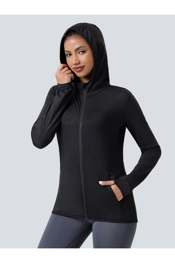 Women's Fleece Jacket Hoodie Athletic Warm Full-Zip Polar Soft Long Sleeve Outdoor,Size(XS-4XL)