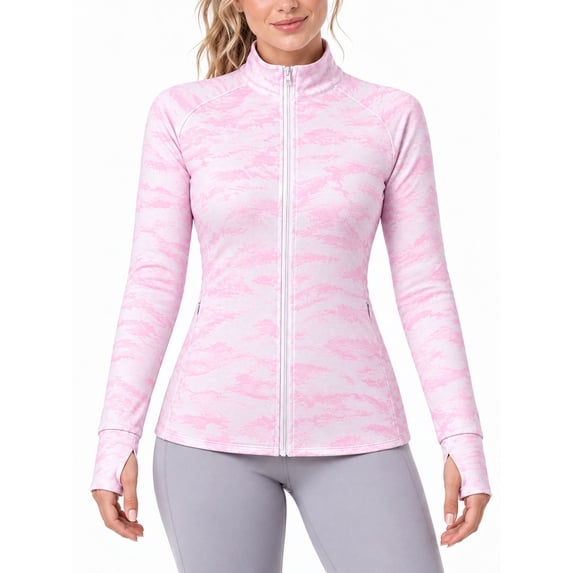 TRYSIL Women's Fleece Jacket Lightweight Full-Zip Polar Sweatshirts