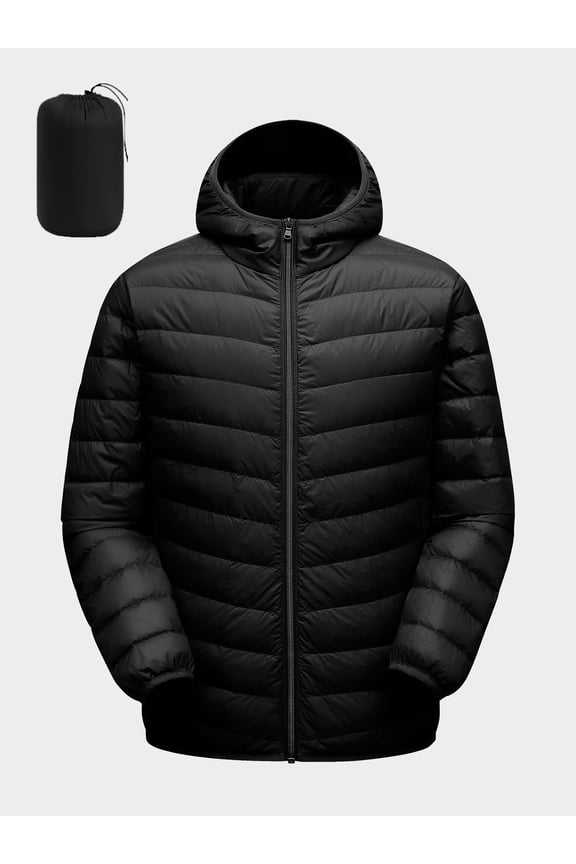 Women's Puffer Jacket Hooded Warm Down Lightweight Full-Zip Packable Quilted Winter Outdoor Coat,Size(S-2XL)