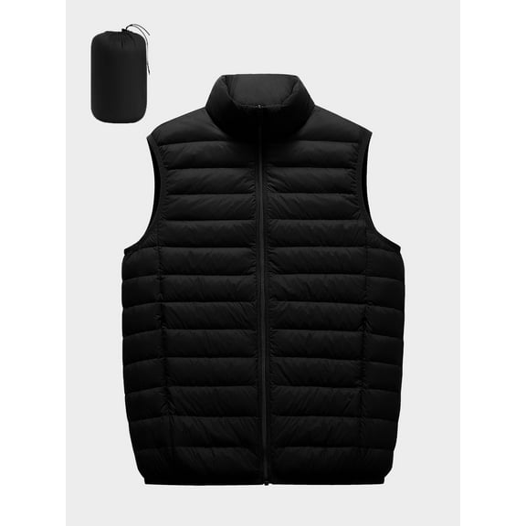 TRYSIL Women's Puffer Vest Warm Down Sleeveless Zip Up Lightweight Packable Quilted Jacket Winter Outerwear Coat,Size(S-2XL)