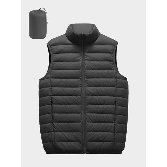 TRYSIL Women's Puffer Vest Warm Down Sleeveless Zip Up Lightweight Packable Quilted Jacket Winter Outerwear Coat,Size(S-2XL)